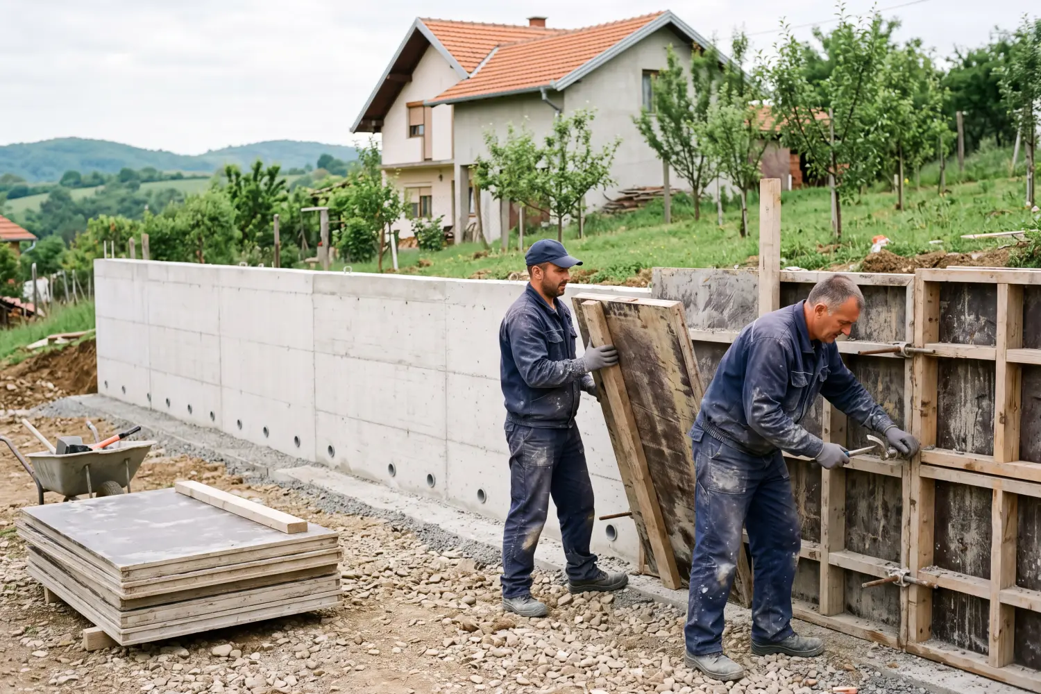 Betonik | Potporni zid
